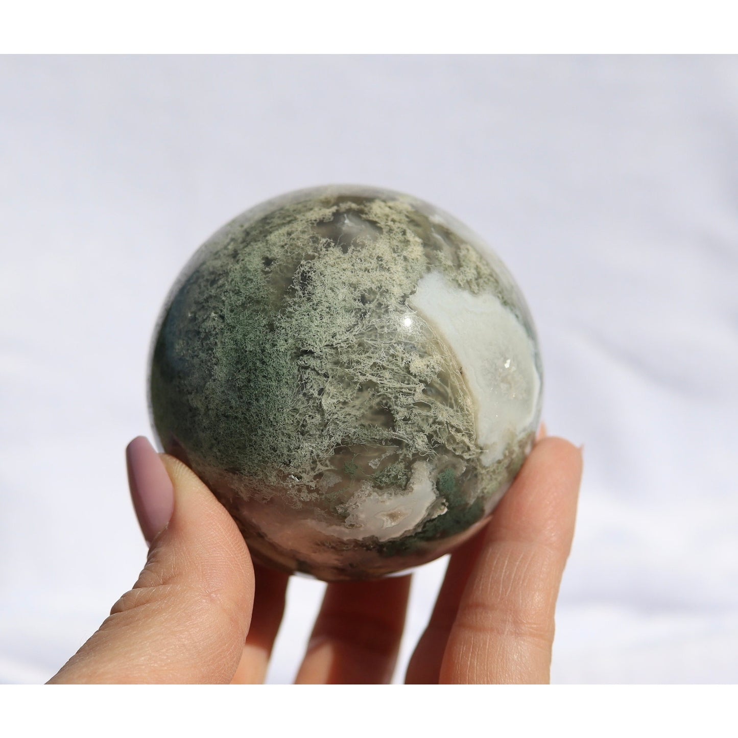 Moss Agate Sphere