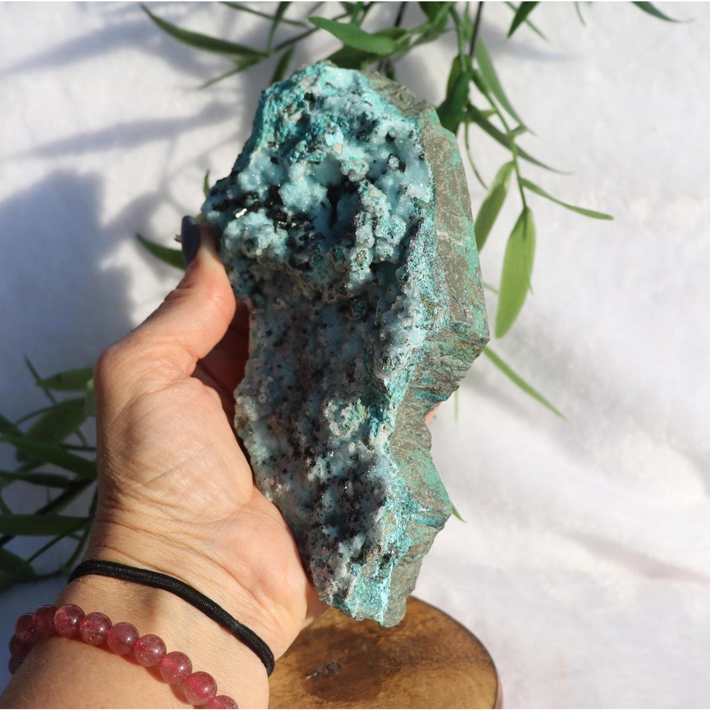 Druzy Chrysocolla with Malachite Specimen