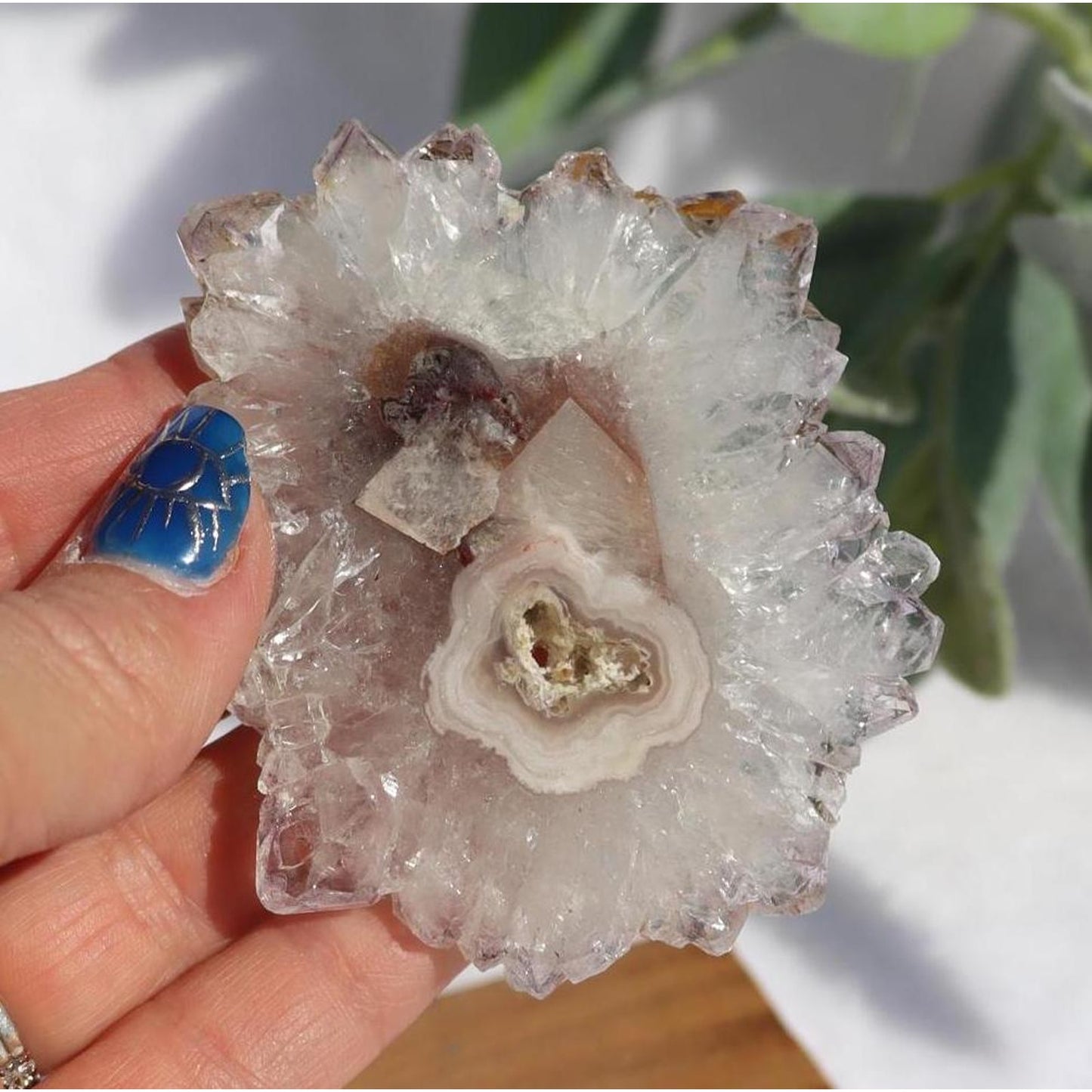 Amethyst Stalactite Slice from Uruguay