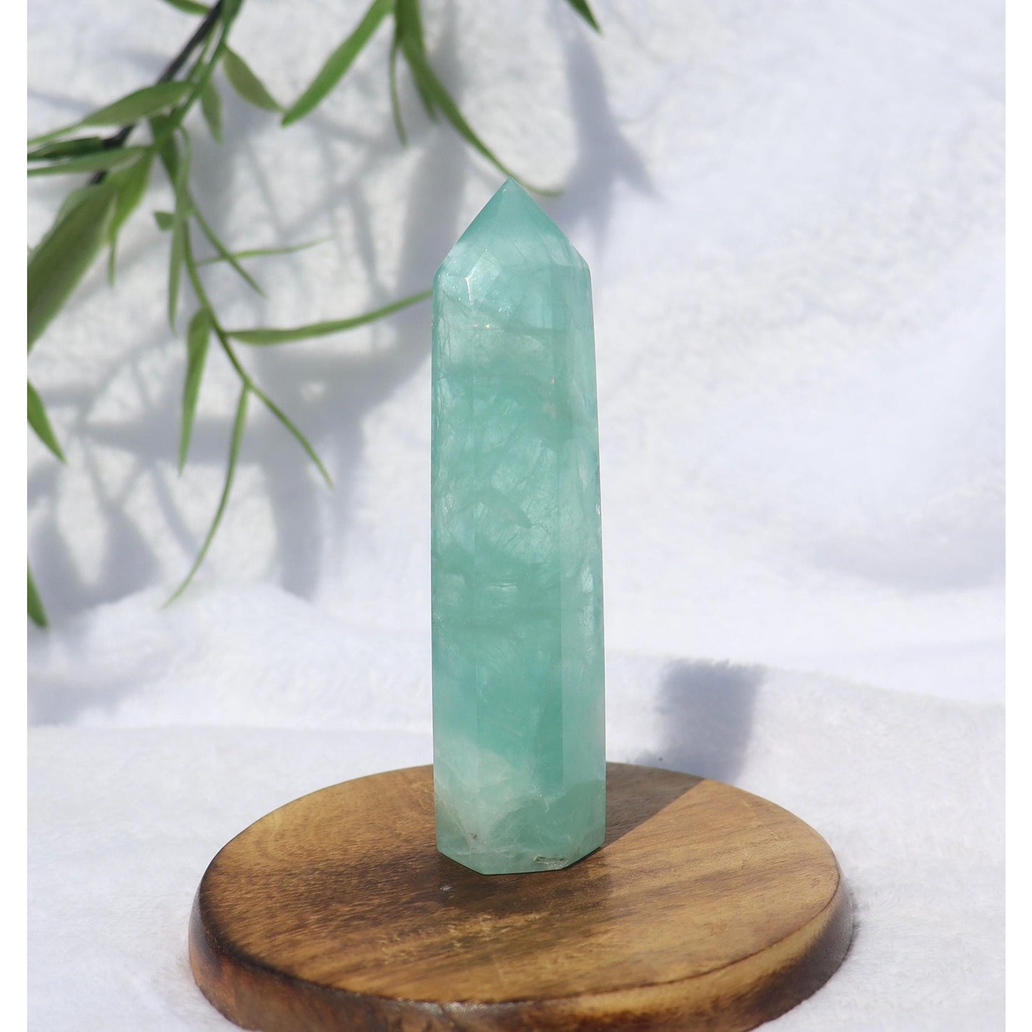 Pastel Green Fluorite Tower