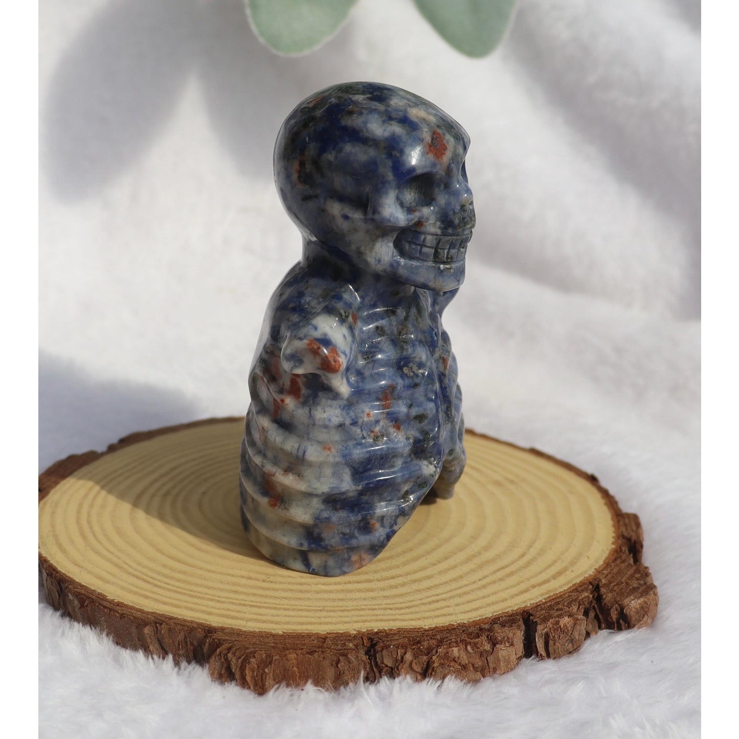 Sodalite Skeleton Carving