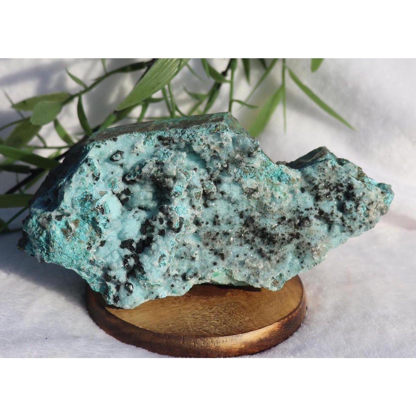 Druzy Chrysocolla with Malachite Specimen