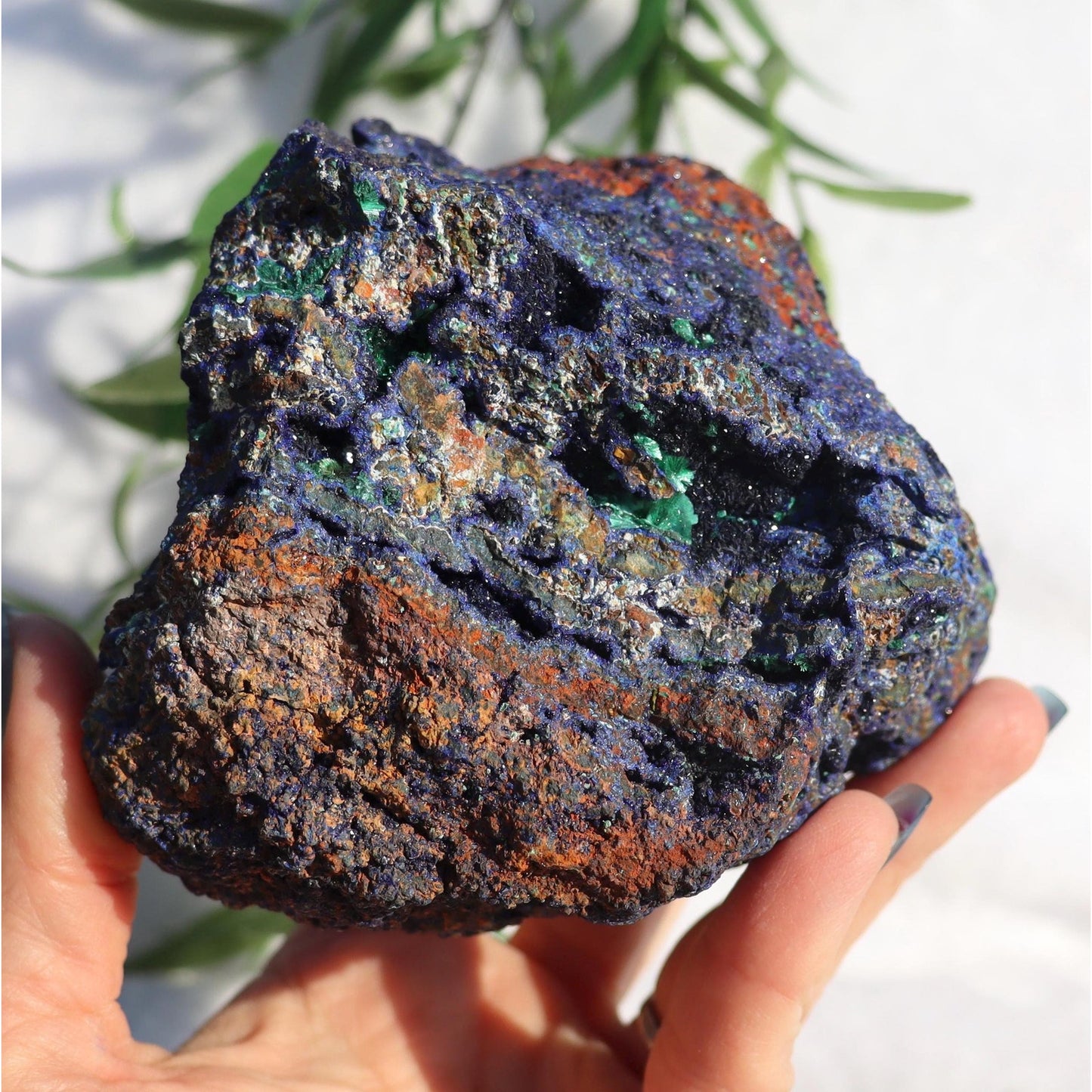 Azurite Malachite Crystal Specimen