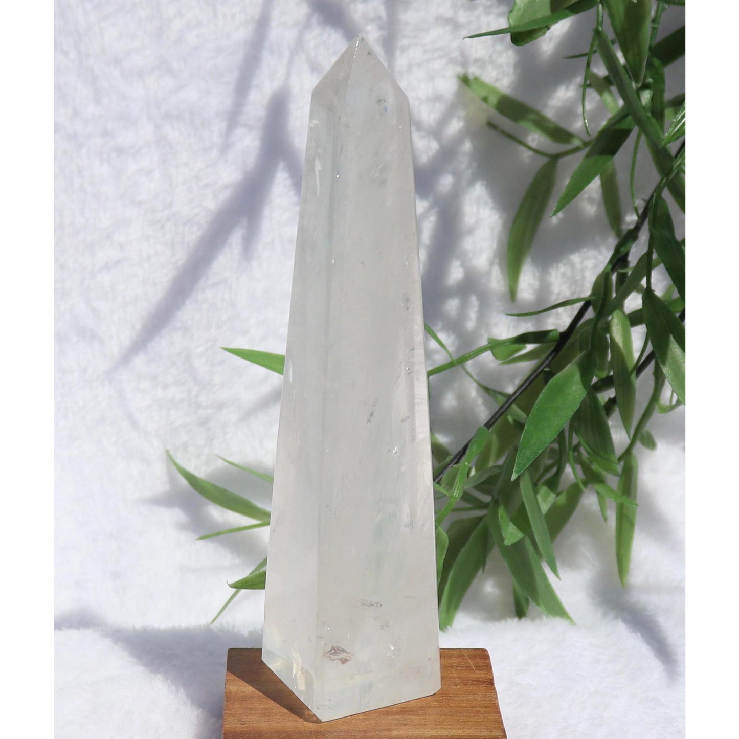 Girasol Quartz Obelisk from Brazil