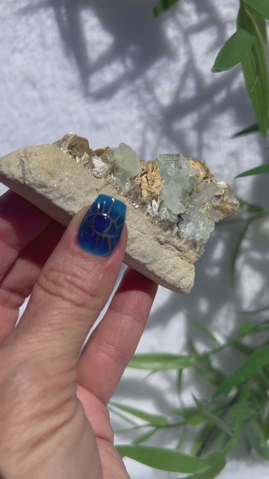 Aquamarine and Muscovite Specimen